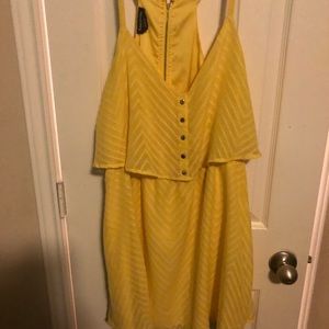 BeBe Yellow dress size large